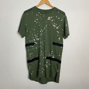 Rocksmith Olive Green Strap Tee Long T-Shirt